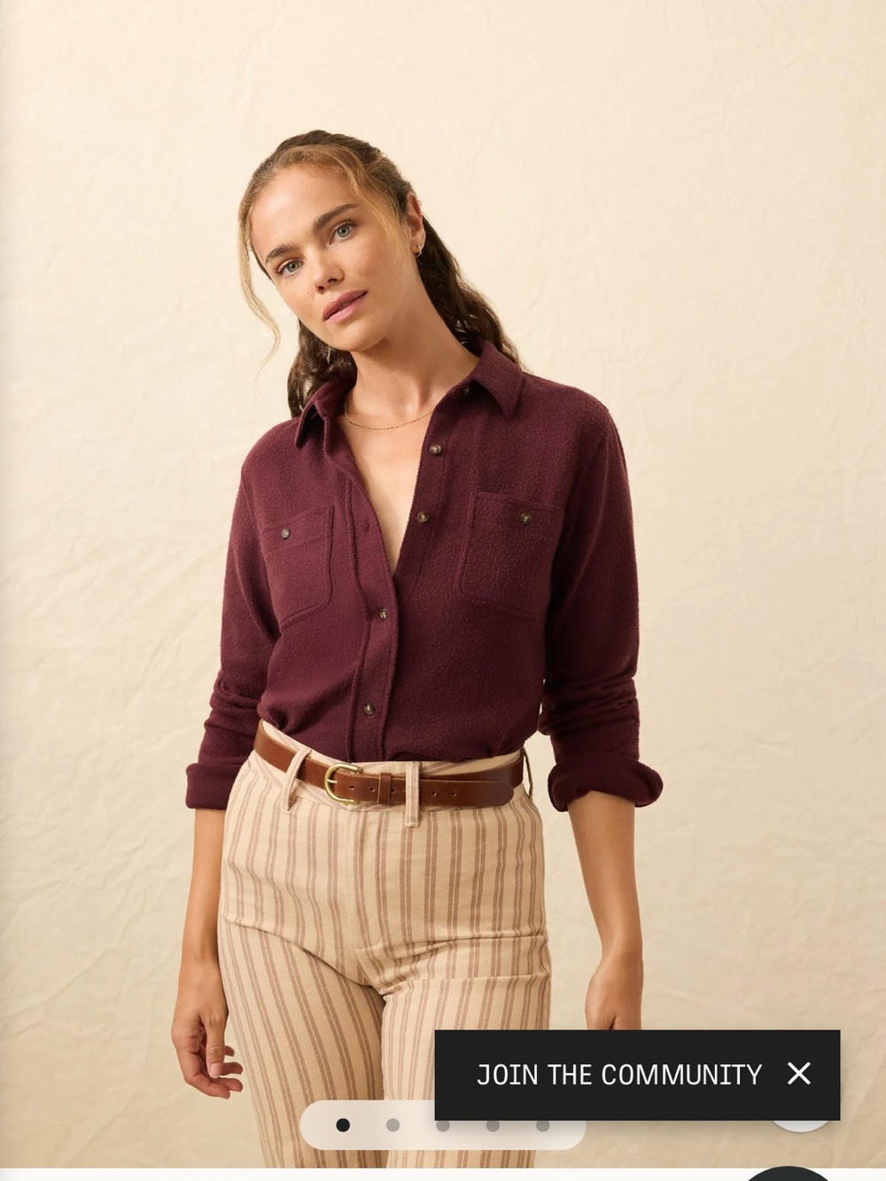 Faherty Deep Burgundy Legend™ Sweater Shirt
